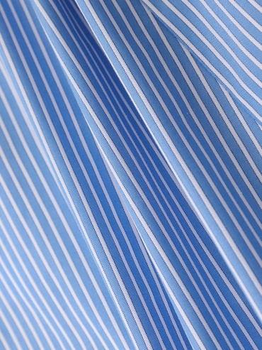 Orchid Crochet Blue Stripes Cotton Shirt
