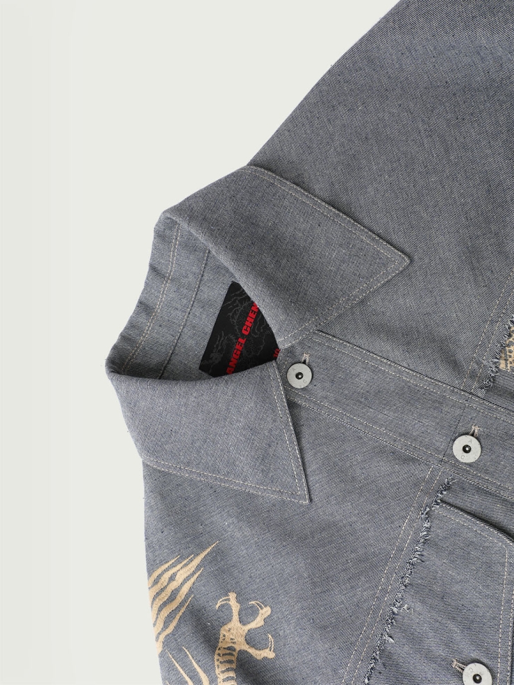 Dragon Embroidery Denim Jacket