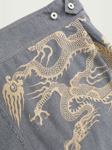 Dragon Embroidery Denim Jacket