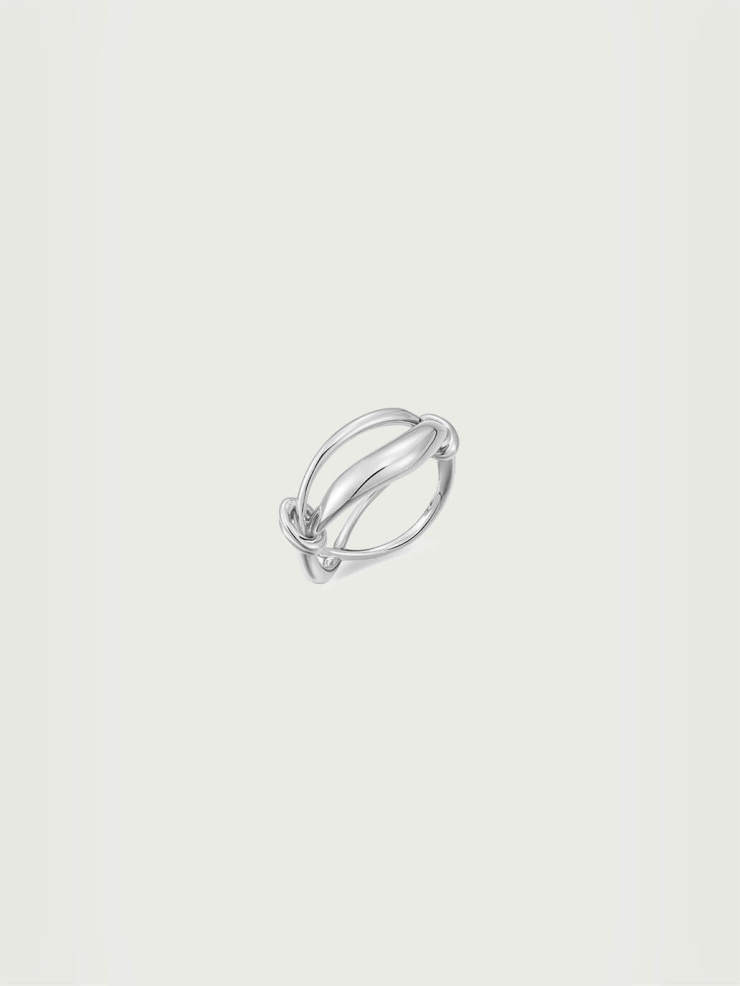 Silver Clouds Turning Ring