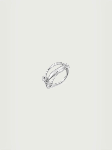 Silver Clouds Turning Ring