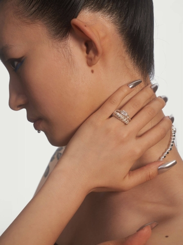 Silver Compact Ring