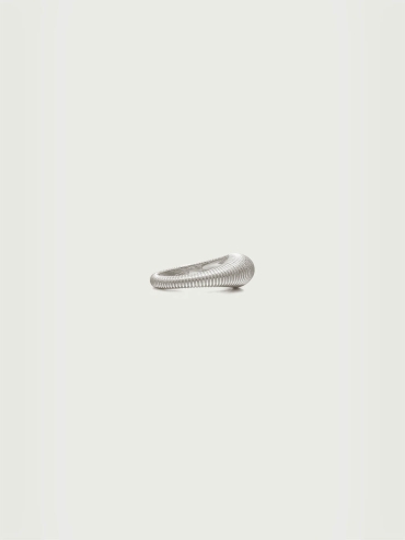 Silver Ripple Ring