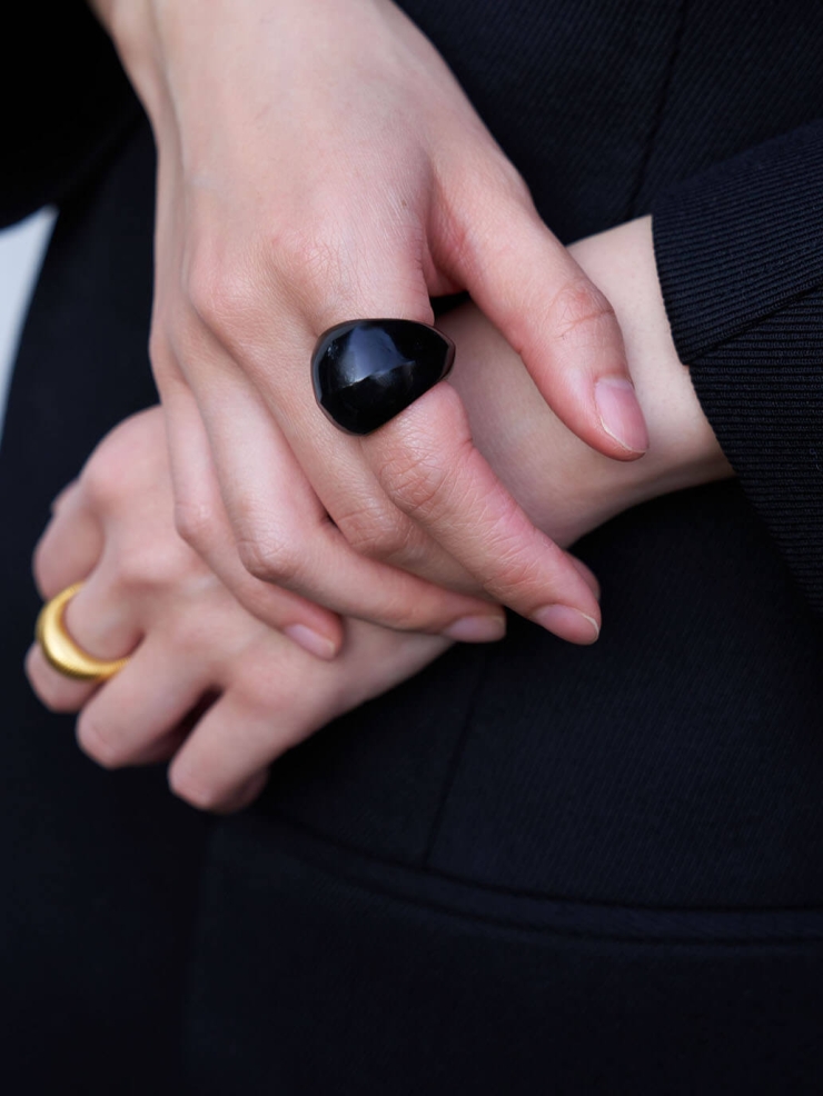 Gold Horn Tail Ring