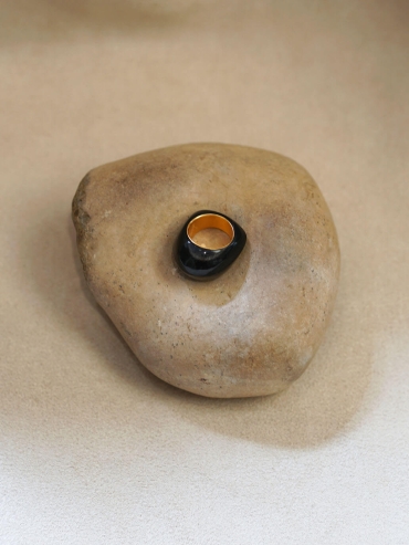 Gold Horn Tail Ring