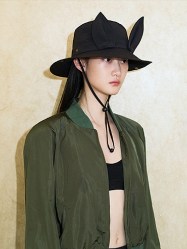 Black Cat Ear Fisherman's Hat