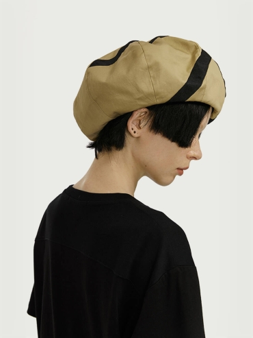 Khaki Wrap Around and No Brim Hat