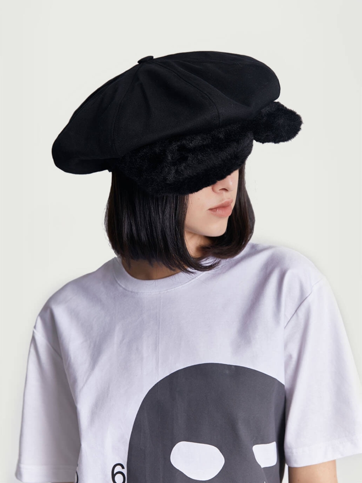 Black Brimmed Love Hat