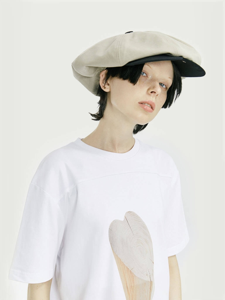 Khaki Love with Brim Hat