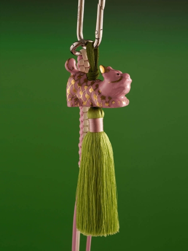 Pink QI LIN Tassel Corn Knot Bag Charm/Car Rearview Mirror Ornament