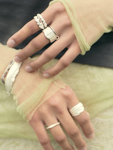 Silver Vine Chain Ring