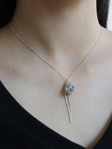 White Stardust Whisper Necklace