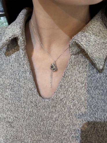 White Stardust Whisper Necklace