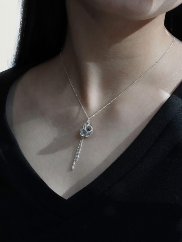 White Stardust Whisper Necklace