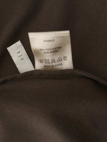 Sand Brown Silk Long Shirt Coat with Flowing Tie