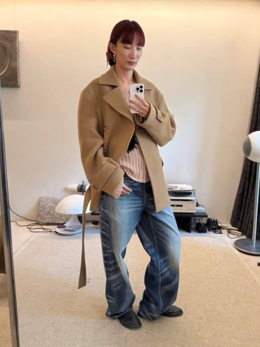 Dark Blue Destruction Loose Jeans
