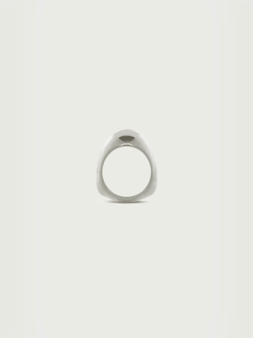 Silver Solid Silver Large Triangle Ring