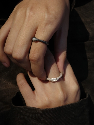Silver Glowing Ring