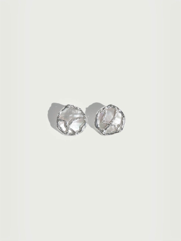 Silver Firmament Stud Earrings