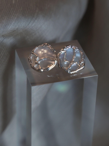Silver Firmament Stud Earrings