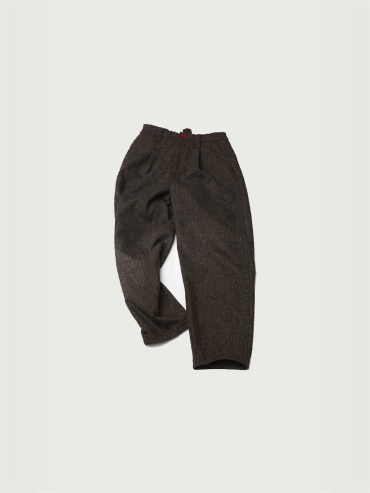 Black Tweed Wool Trousers