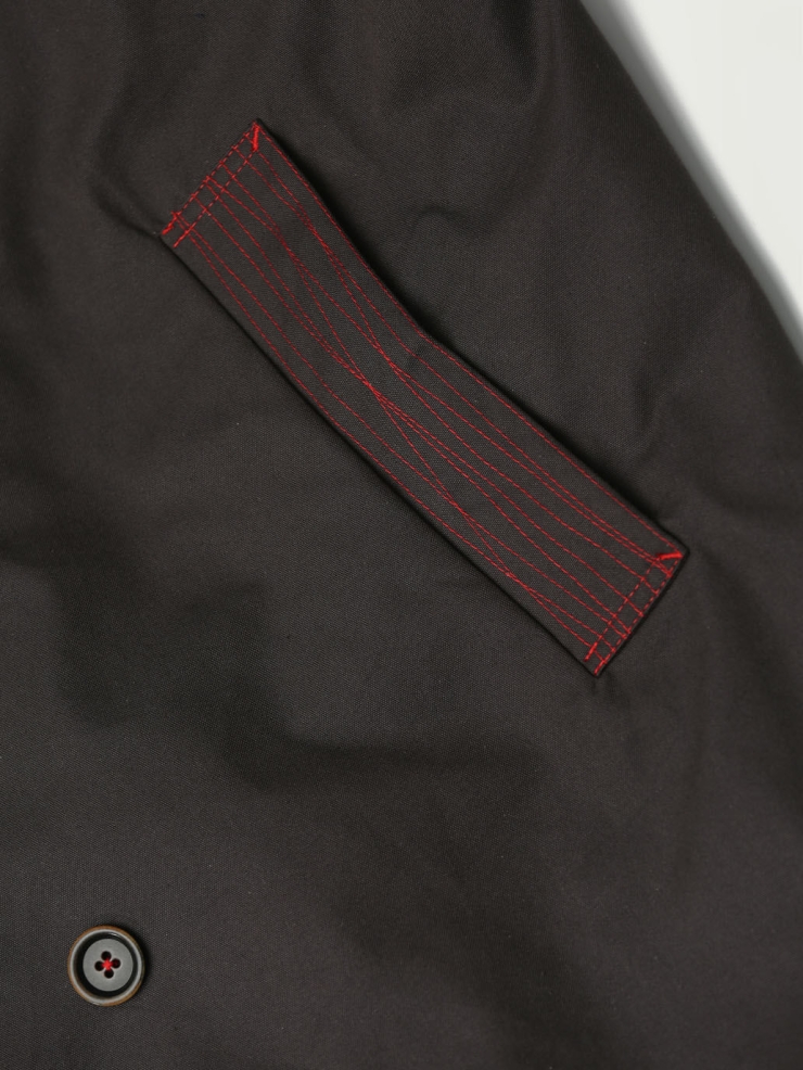 Dark Gray Long Cocoon Coat