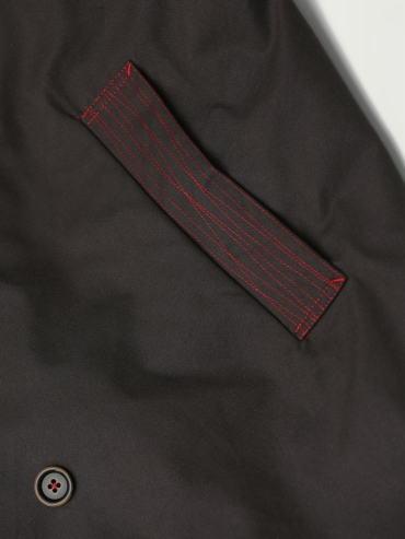 Dark Gray Long Cocoon Coat