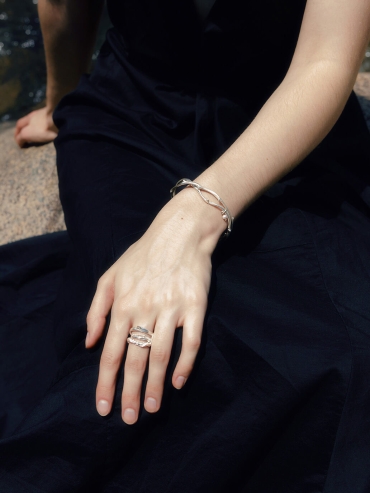 Silver Thorn Bracelet