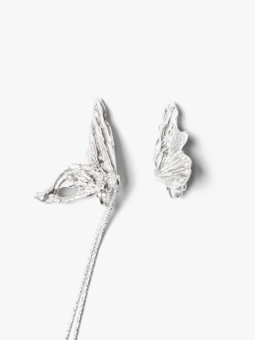 AOKINSIDE Silver Butterfly Tassel Earrings