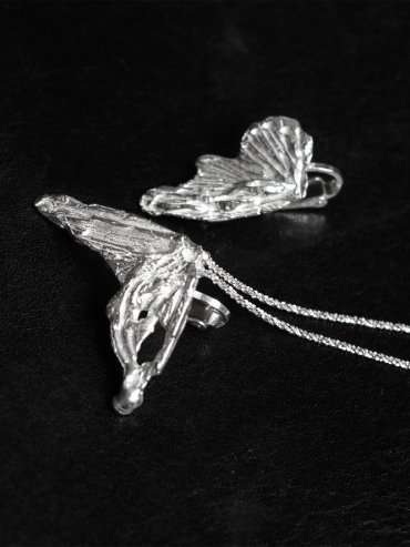 AOKINSIDE Silver Butterfly Tassel Earrings