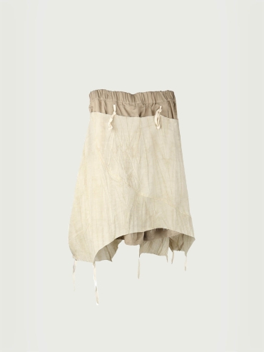 Cream Double Layer Short