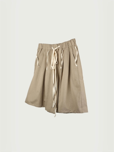 Cream Double Layer Short