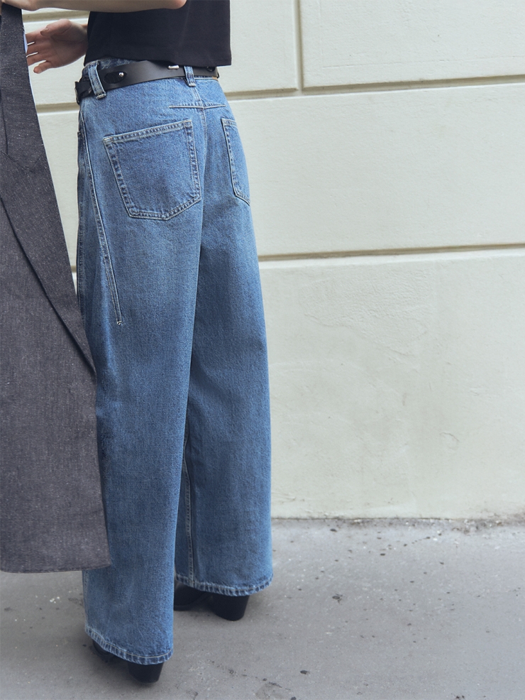 Blue Wide Jeans