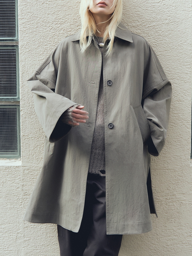 Khaki A shape Coat