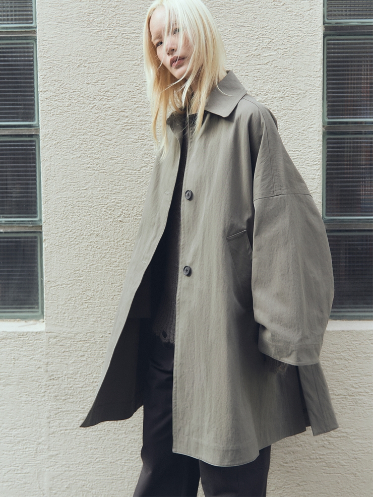 Khaki A shape Coat
