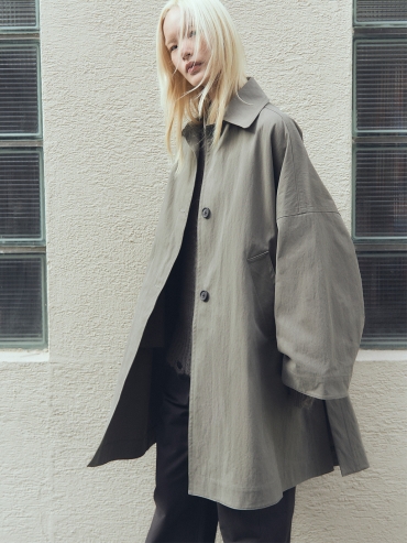 Khaki A shape Coat