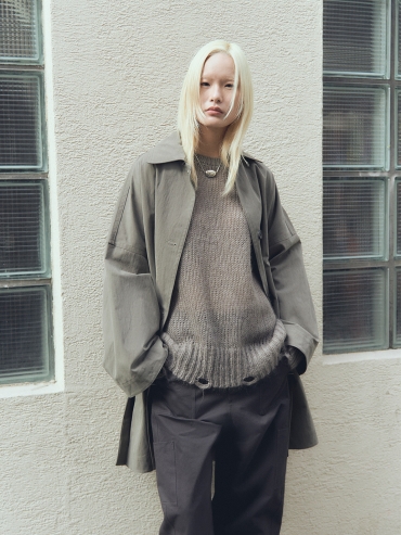 Tea Loose Knit Distressed Sweater