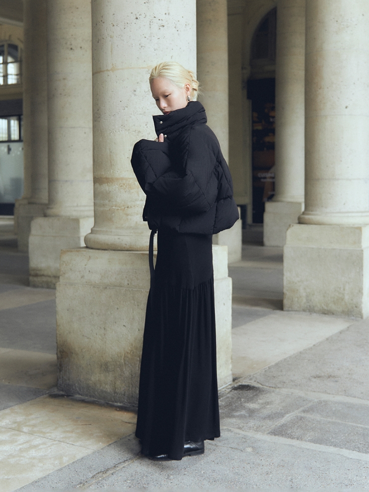 Black Maxi Basic Skirt