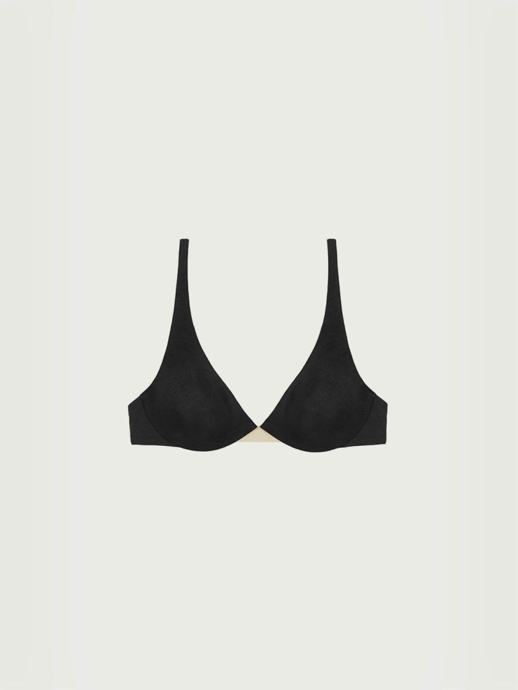 Black Soft Stretch Underwire Bra