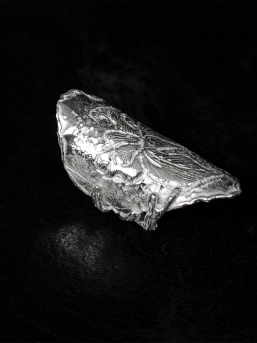 AOKINSIDE Silver Iris Wide Ring