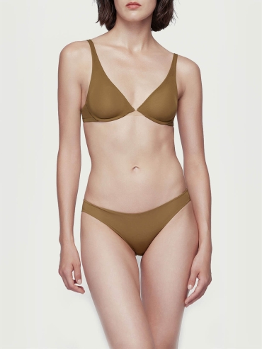 Olive Soft Stretch Underwire Bra
