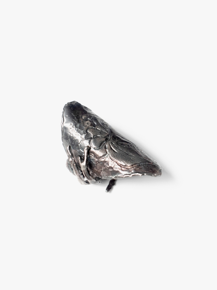 AOKINSIDE Black Iris Wide Ring