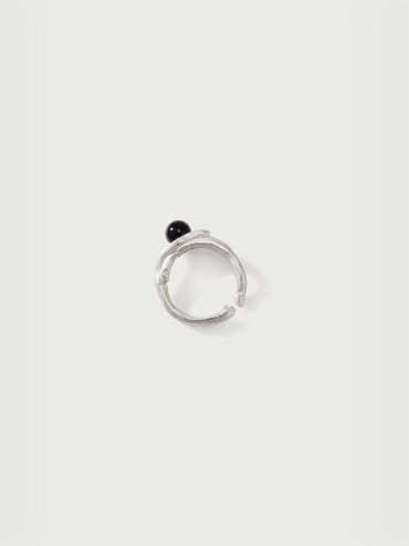 Black agate ring