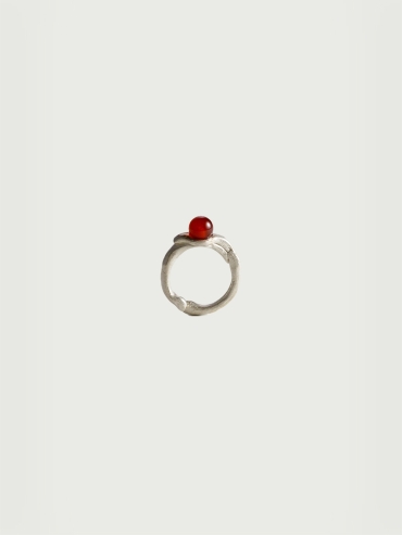 Red agate ring