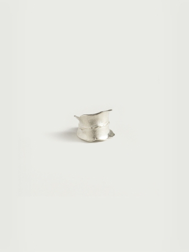 Silver wide ear cuff (single)