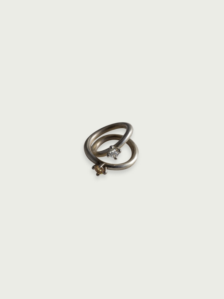 Crystal double ring