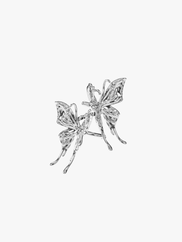 Twin Butterfly Open Ring
