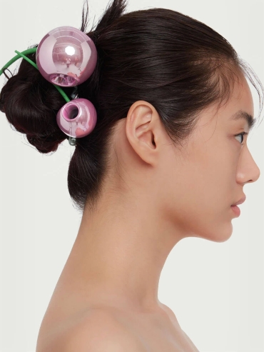 Pink Cherry Hair Band Large