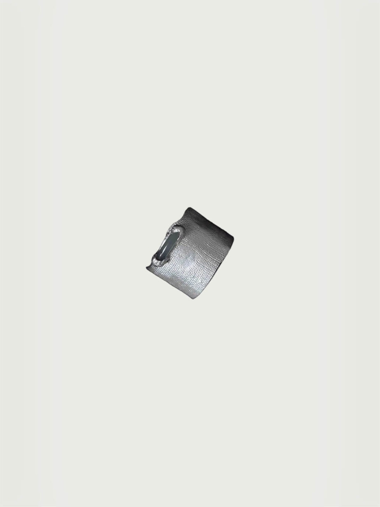 Silver thumb ring with jade
