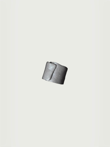 Silver thumb ring with jade